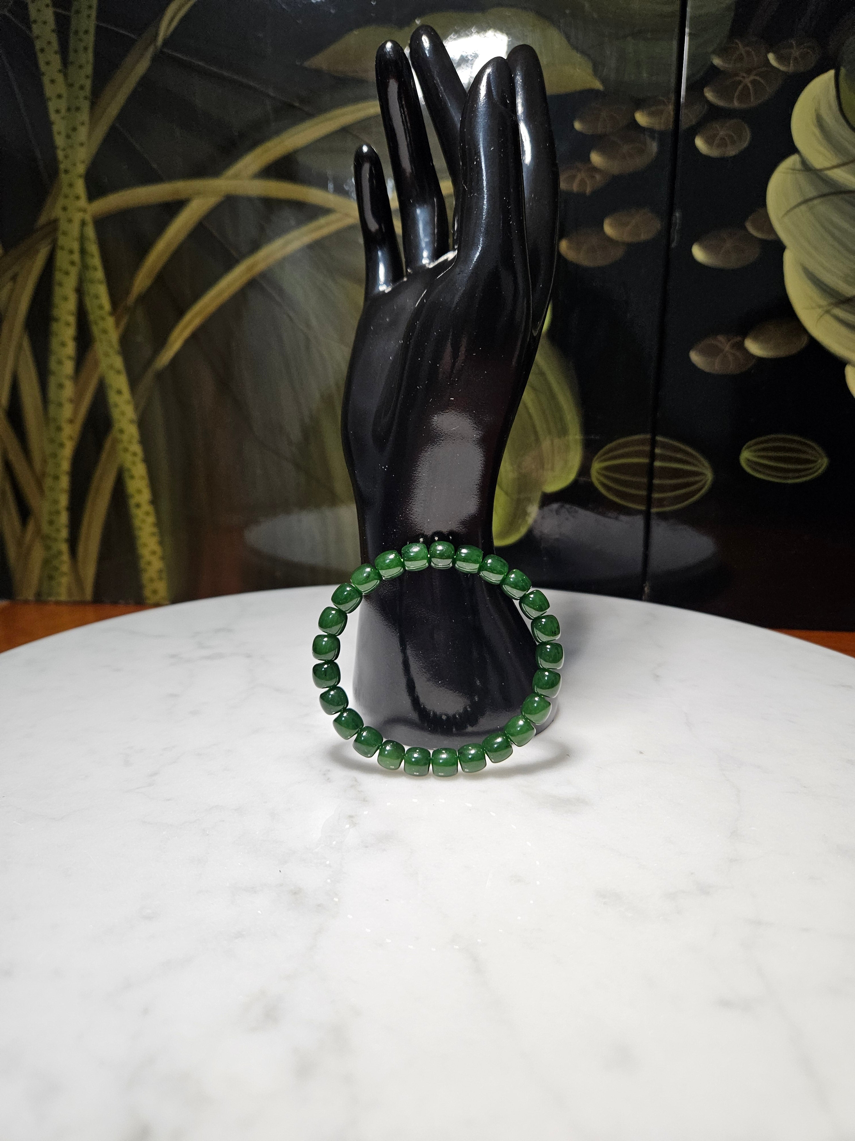 Siberian Green Nephrite Bracelet
