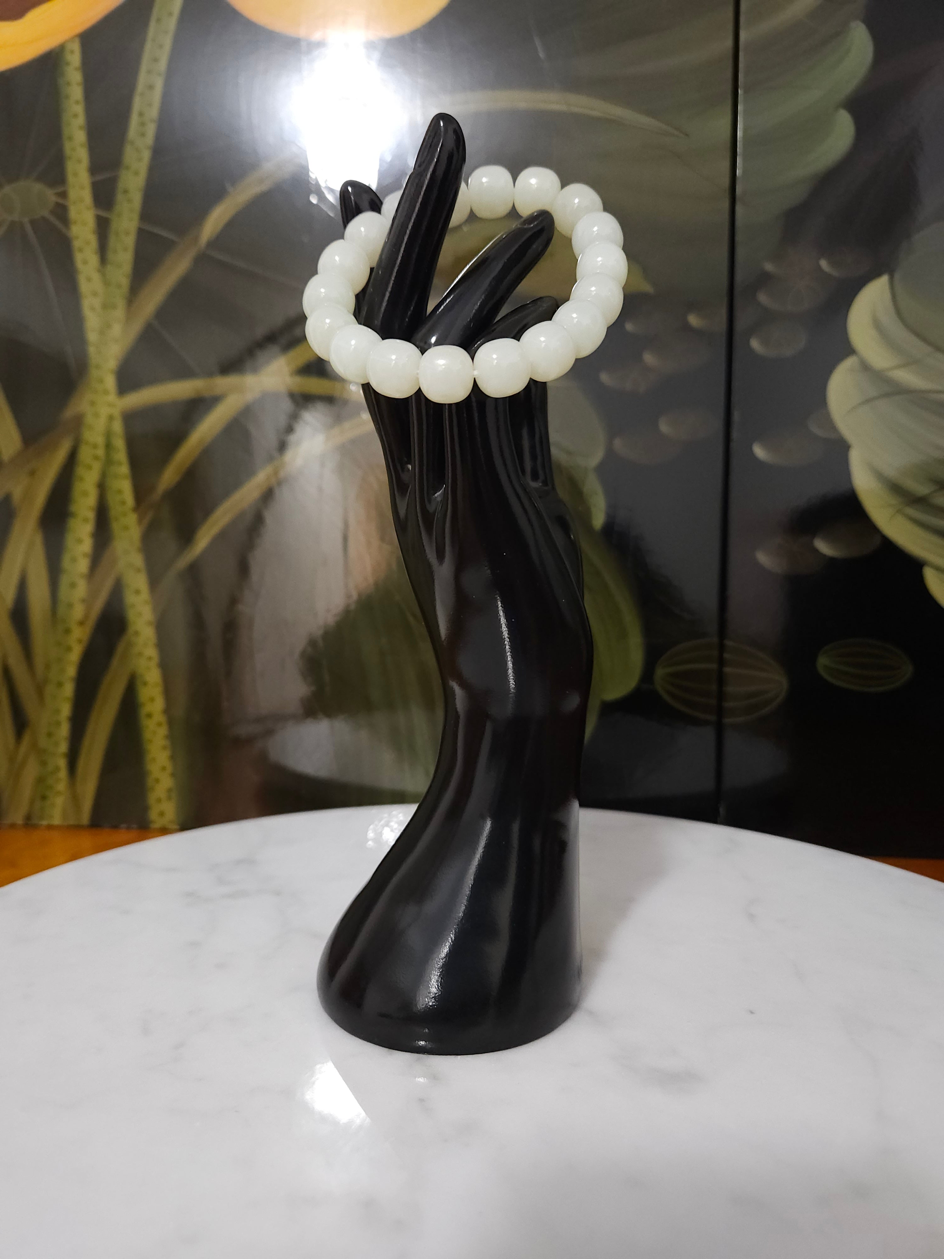 White Nephrite  Bracelet