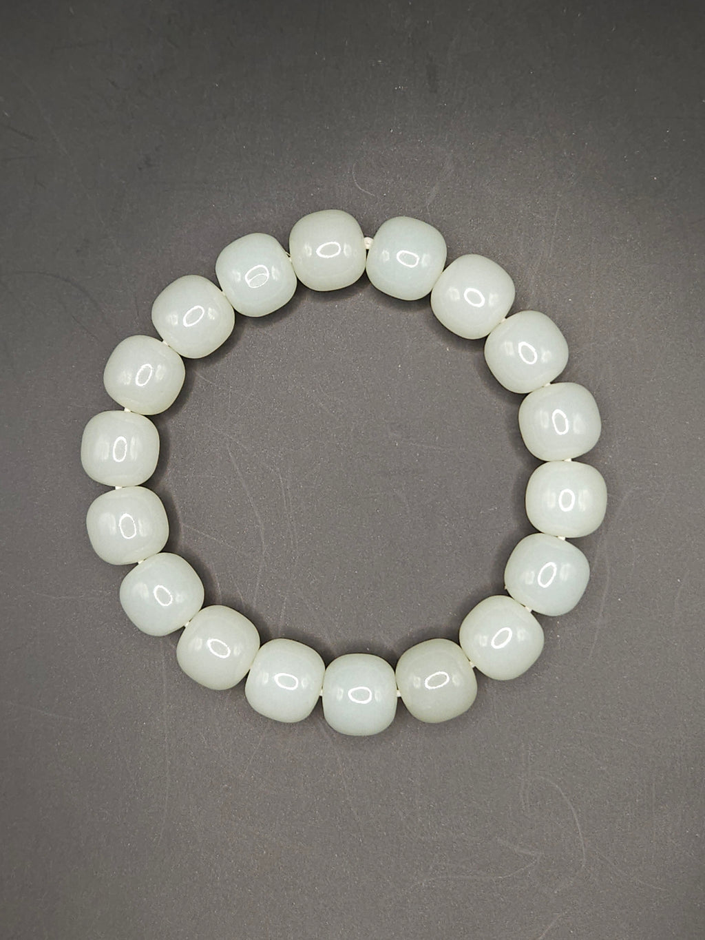 White Nephrite  Bracelet