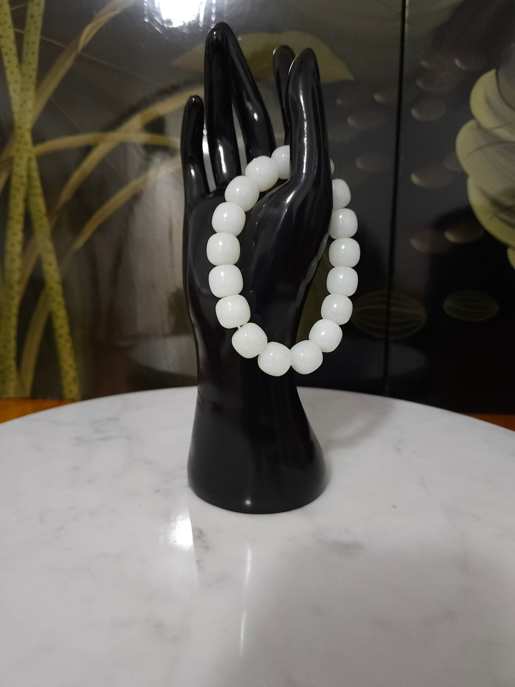 White nephrite bracelet