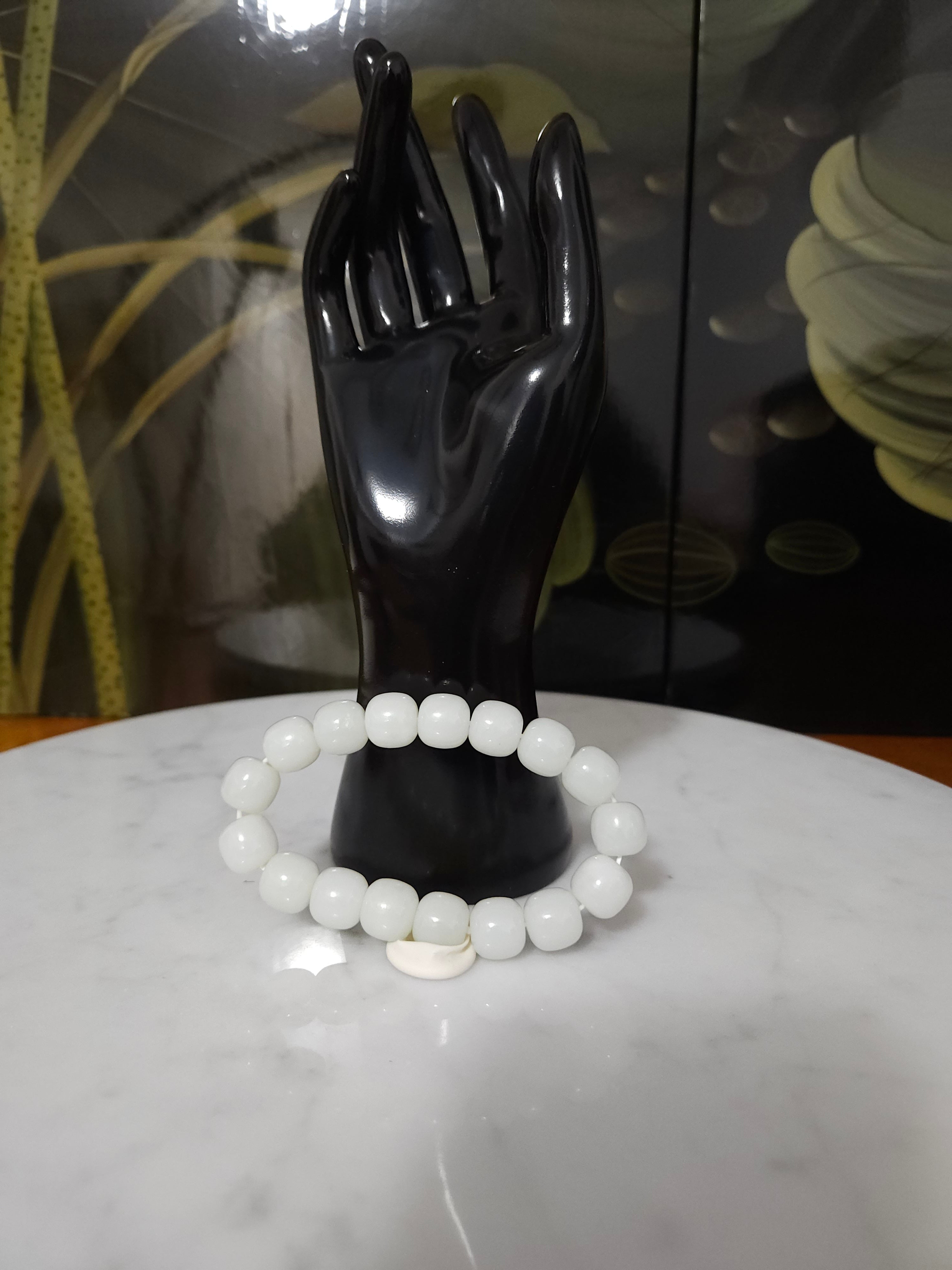 White nephrite bracelet