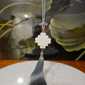 White nephrite Chinese knot