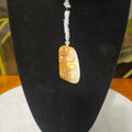 "Sugar-and-White" nephrite Creative Carved Pendant