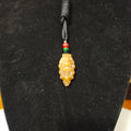 Red Sugar nephrite Jade Carved Pendant — "Ghost Face"