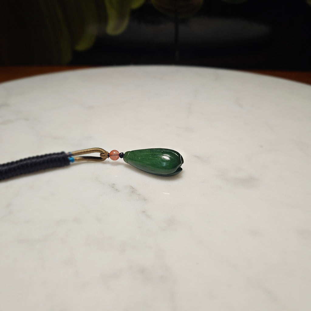 Siberian Jasper Carving: Magnolia Blossom