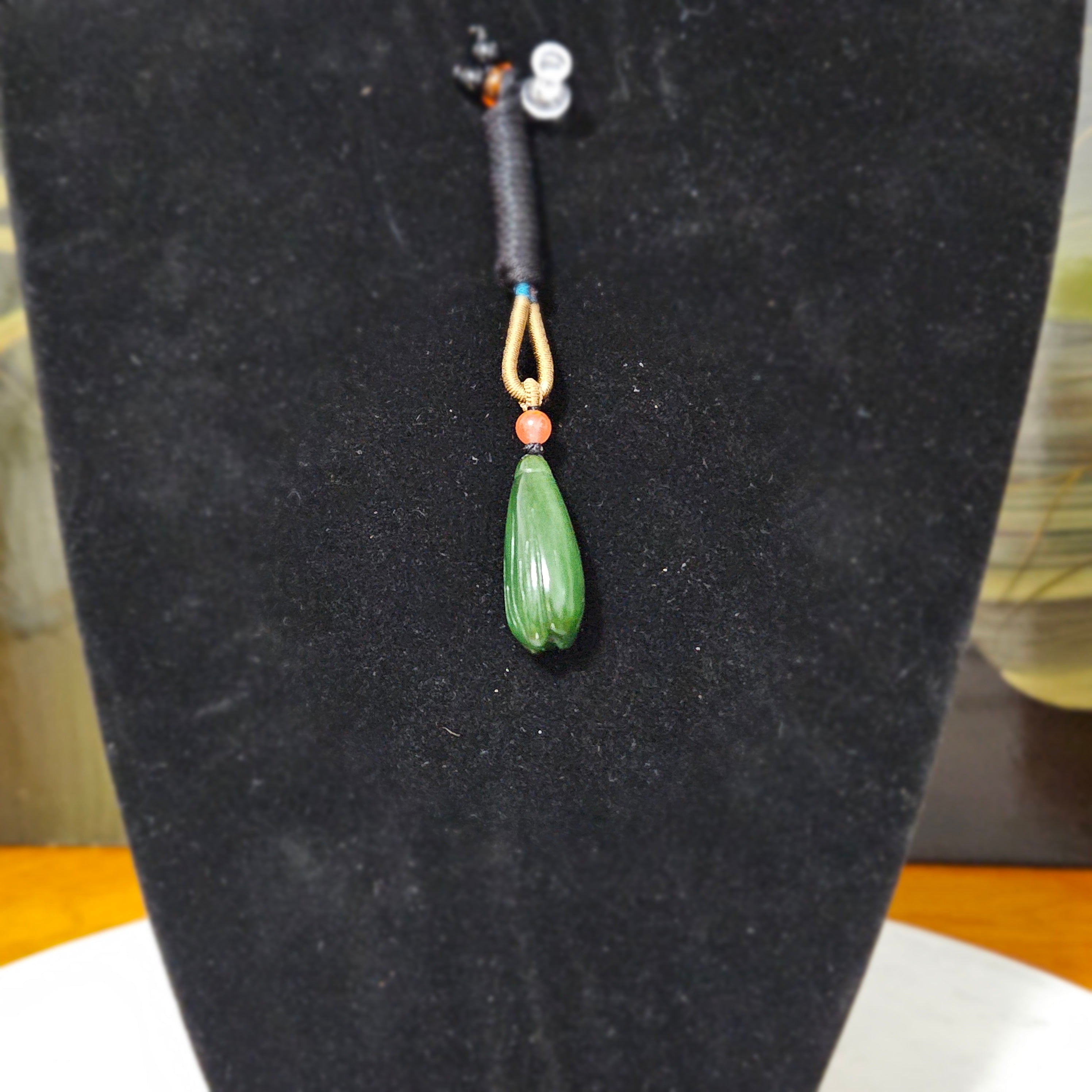 Siberian Jasper Carving: Magnolia Blossom