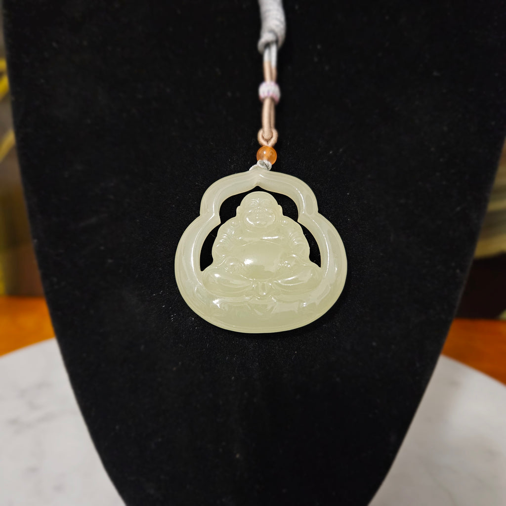 Nephrite Maitreya Buddha Pendant