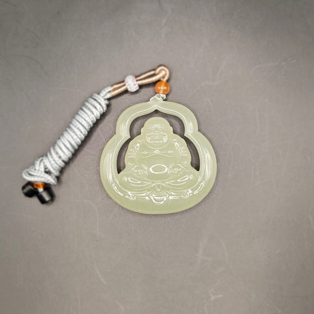 Nephrite Maitreya Buddha Pendant