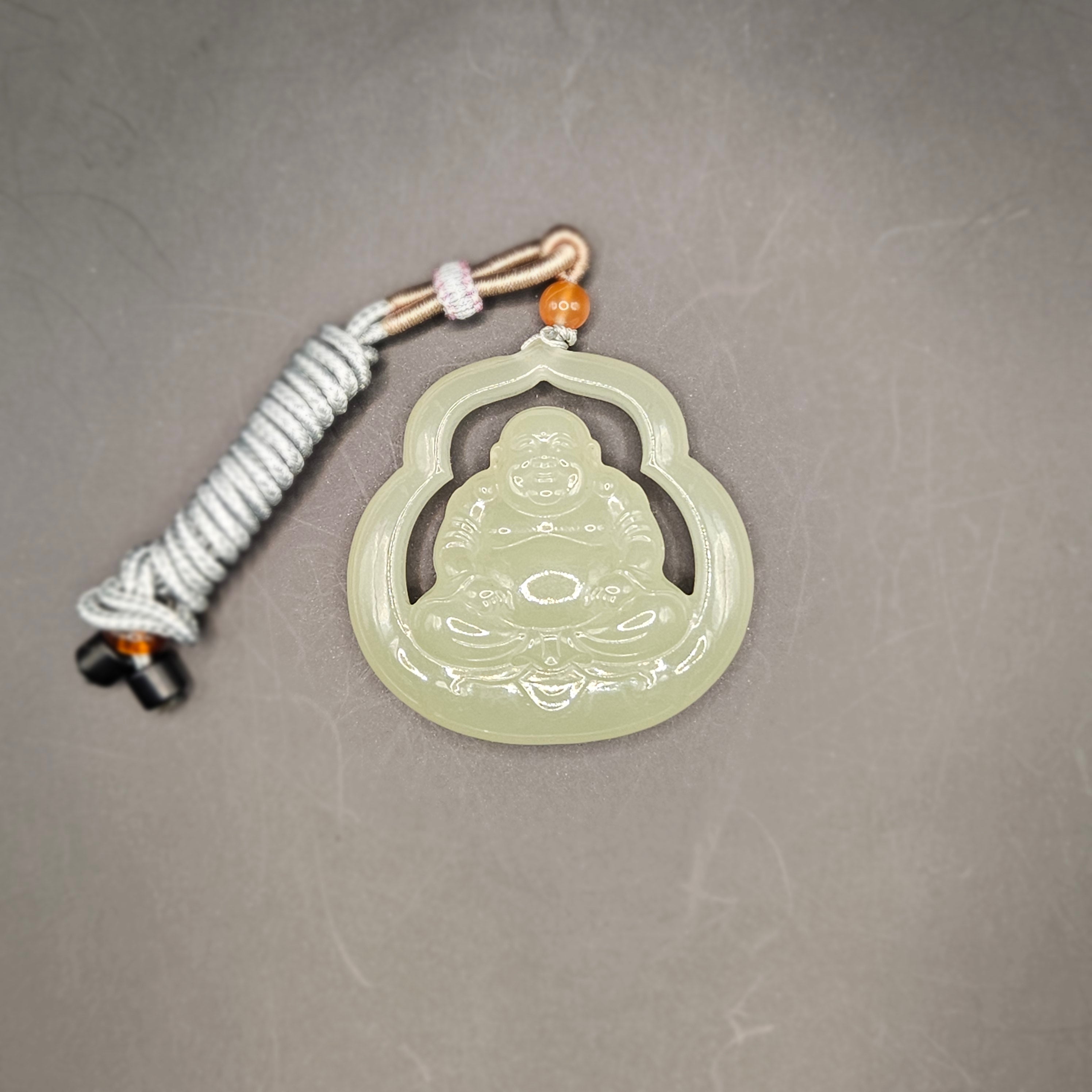Hetian Nephrite Maitreya Buddha Pendant