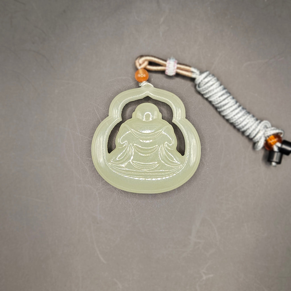 Nephrite Maitreya Buddha Pendant