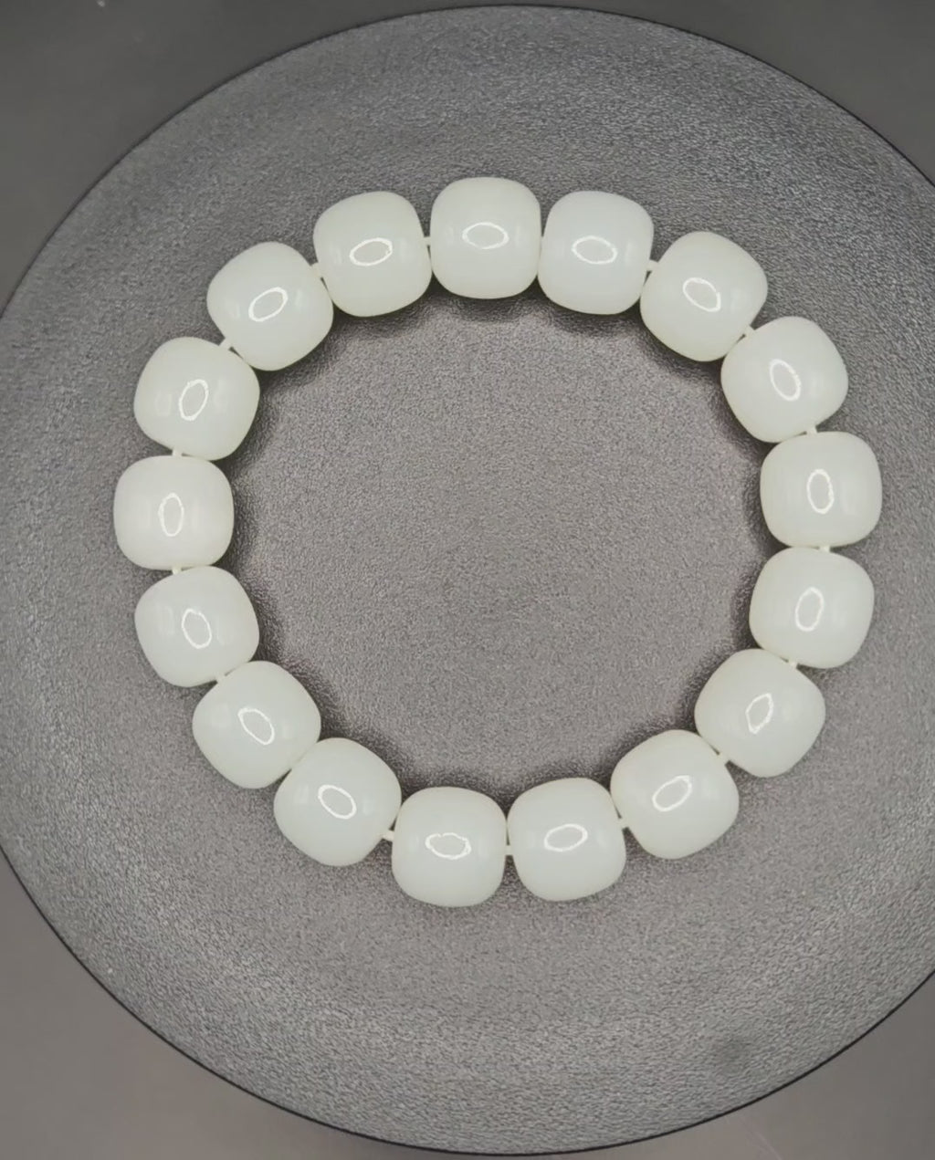 White nephrite bracelet