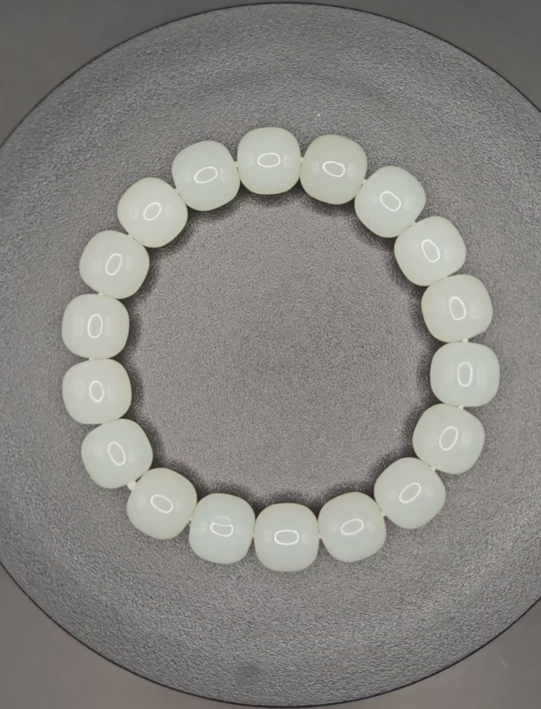 White Nephrite  Bracelet