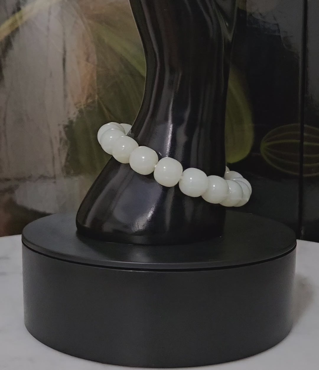 White Nephrite  Bracelet