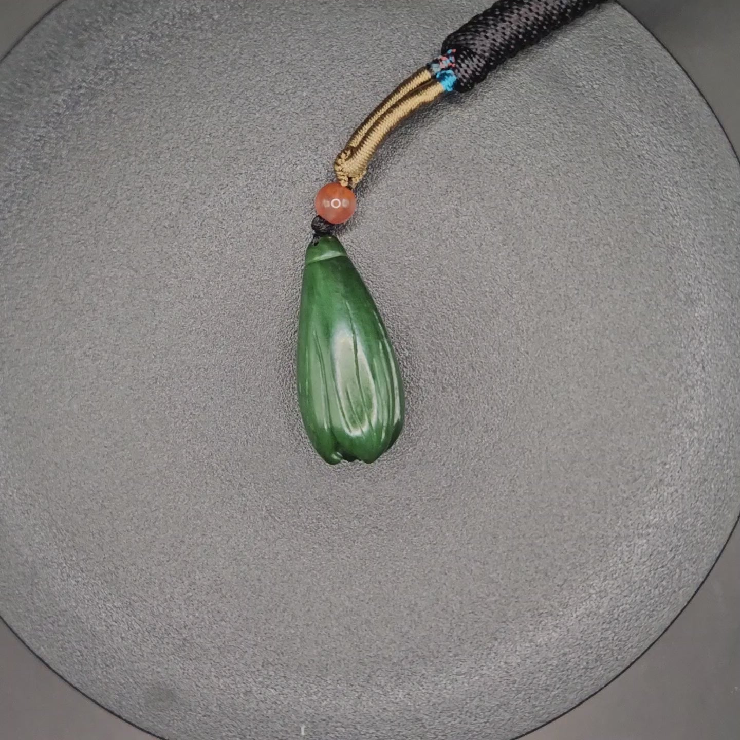 Siberian Jasper Carving: Magnolia Blossom