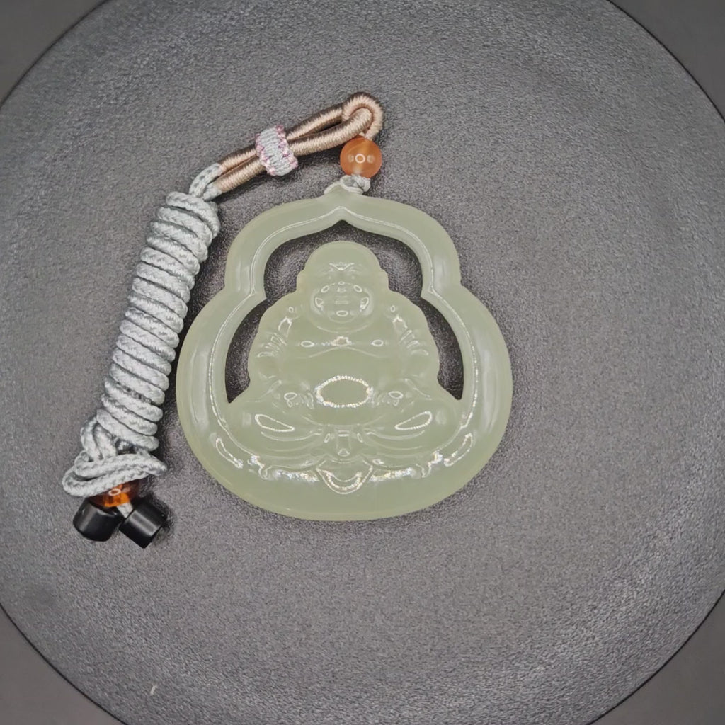 Nephrite Maitreya Buddha Pendant