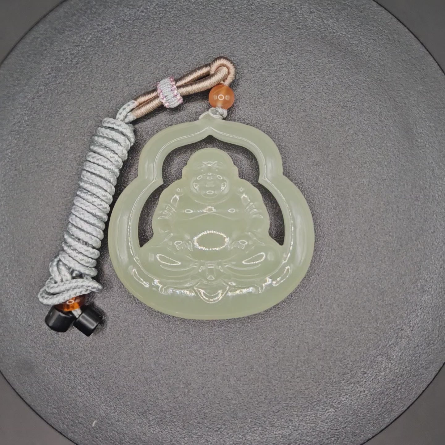 Nephrite Maitreya Buddha Pendant