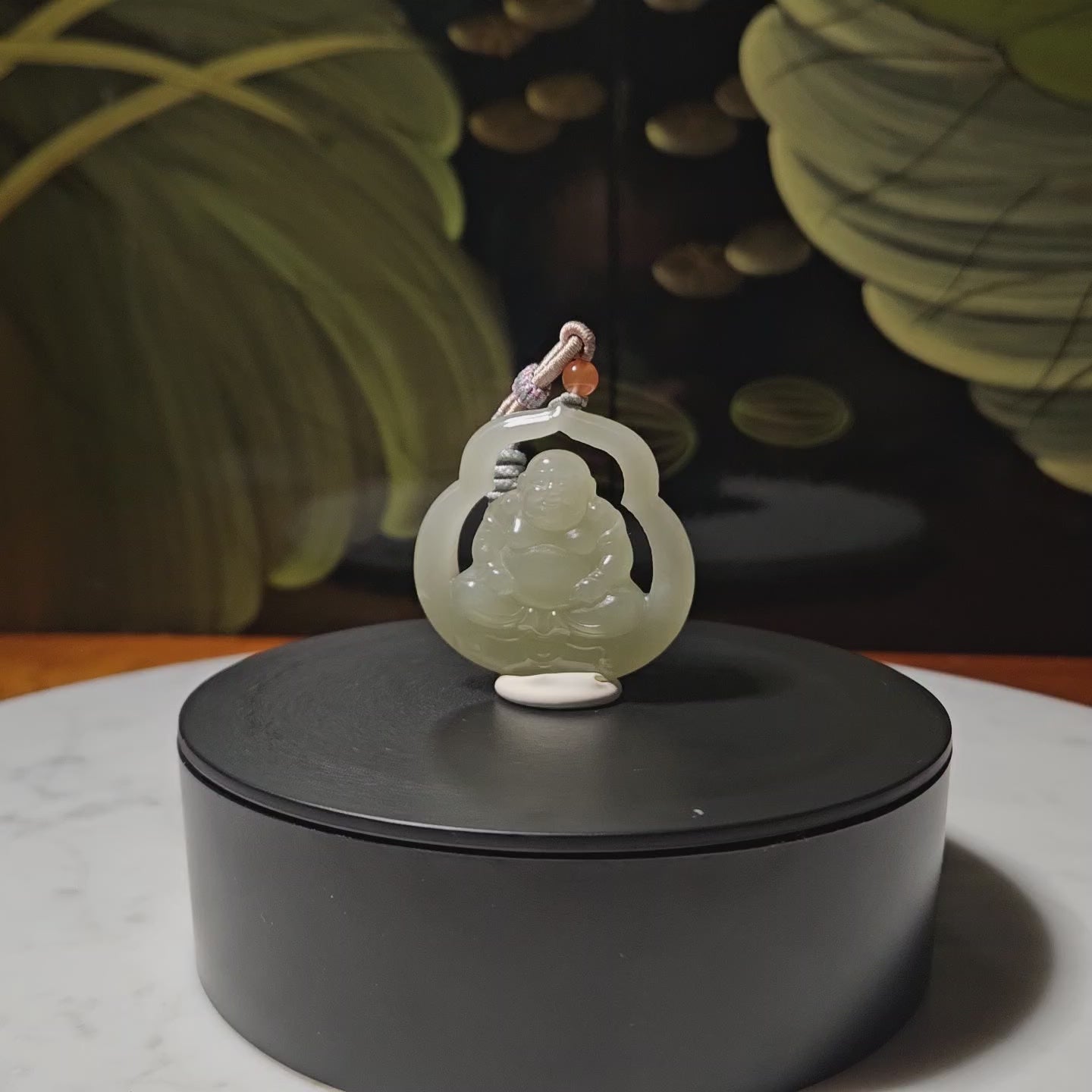 Nephrite Maitreya Buddha Pendant