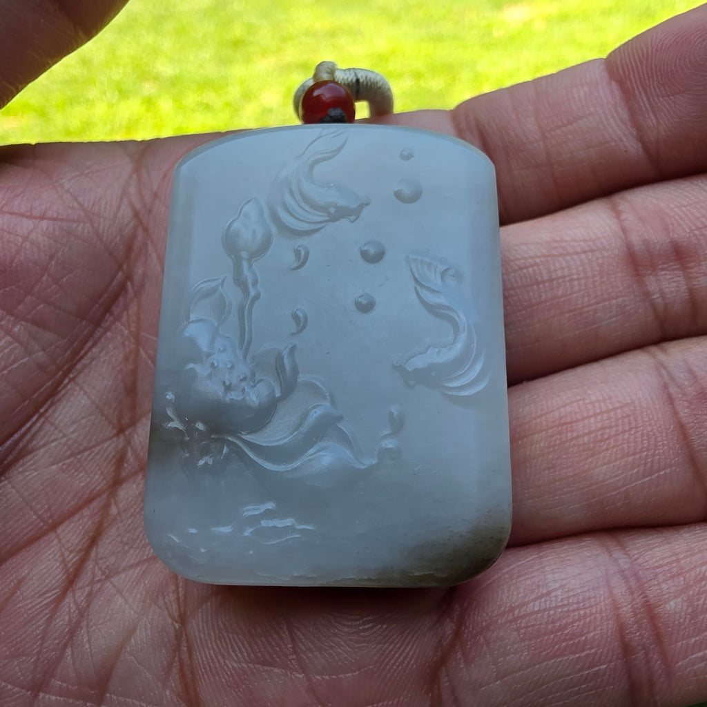 Nephrite Jade Pendant: Ferocious Tiger Descending the Mountain