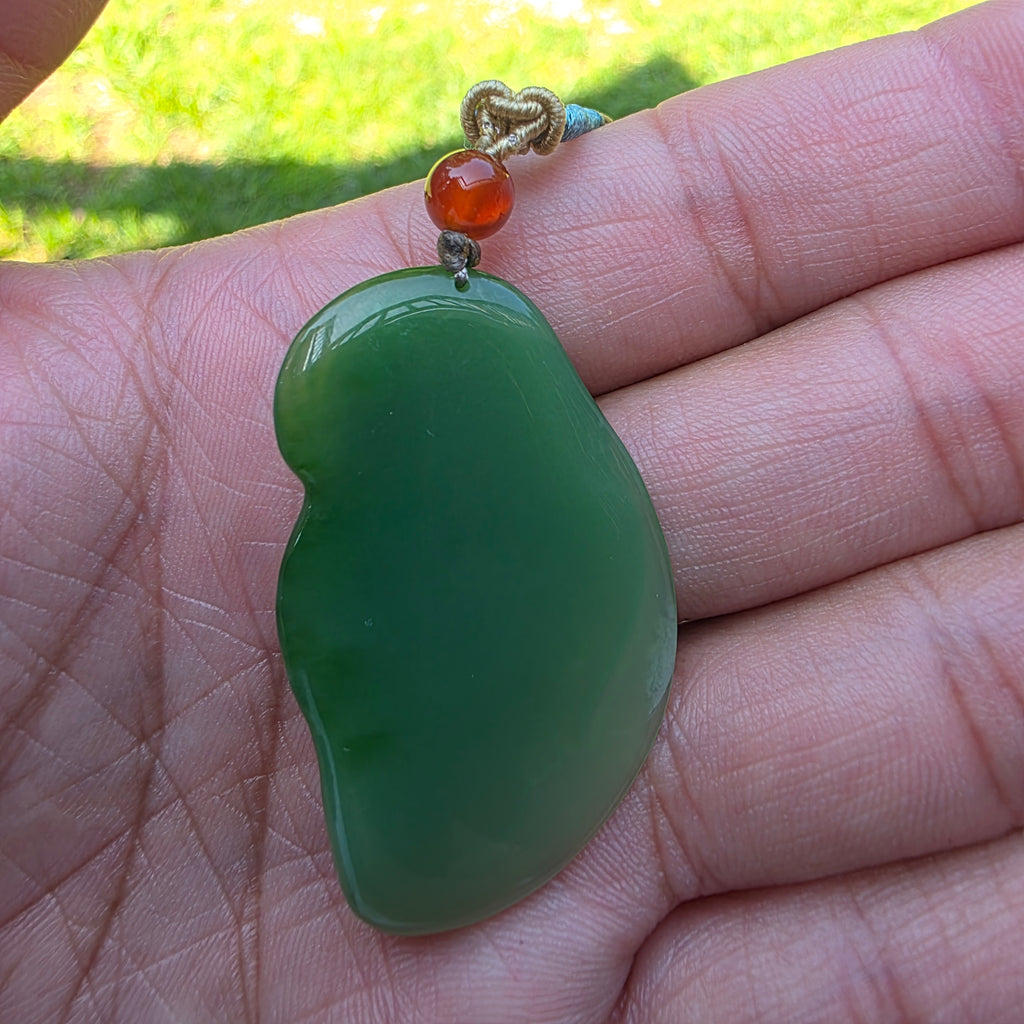 Siberian nephrite jade pendant