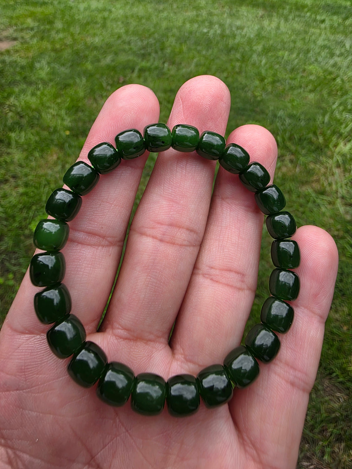 Siberian Green Nephrite Bracelet