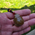 Red-brown Nephrite Jade Toad Carving/Pendant