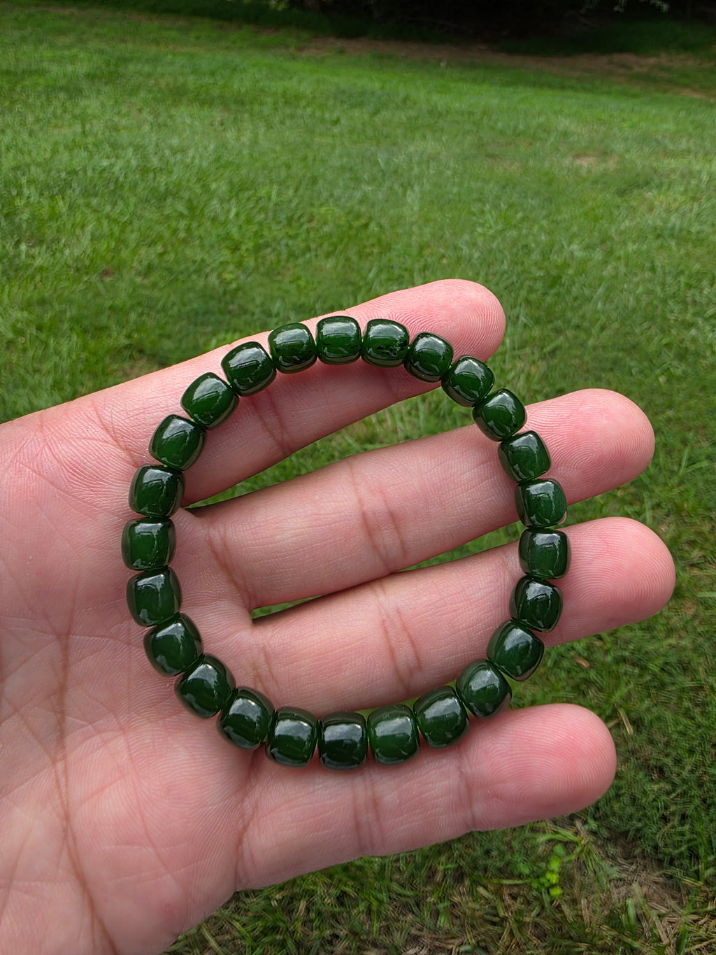 Siberian Green Nephrite Bracelet
