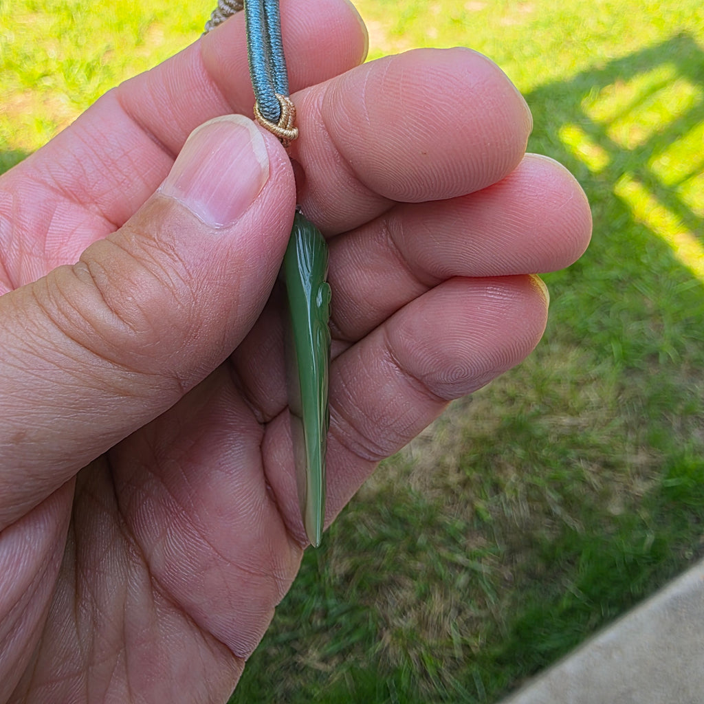 Siberian nephrite jade pendant