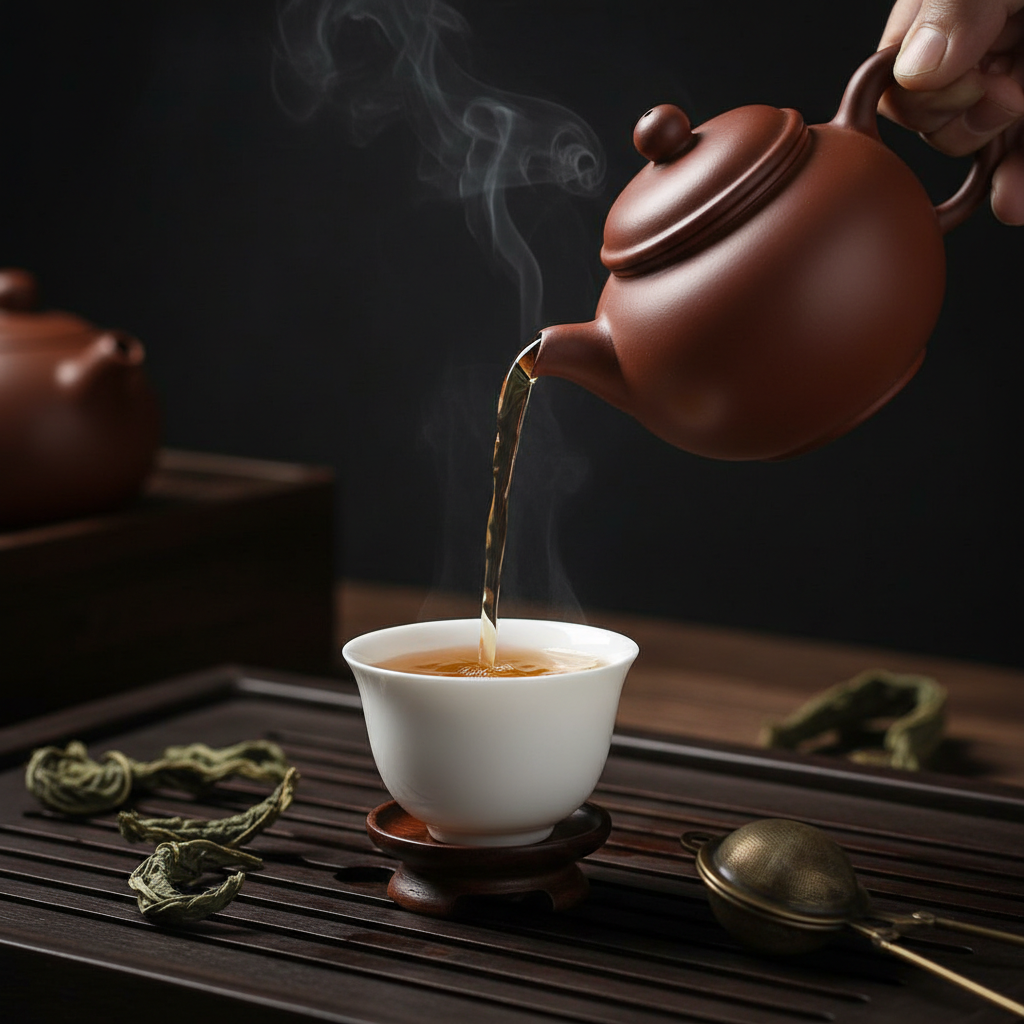 Tie Guan Yin Tea Pouring